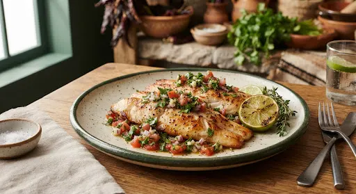 Roasted Lime & Garlic Tilapia